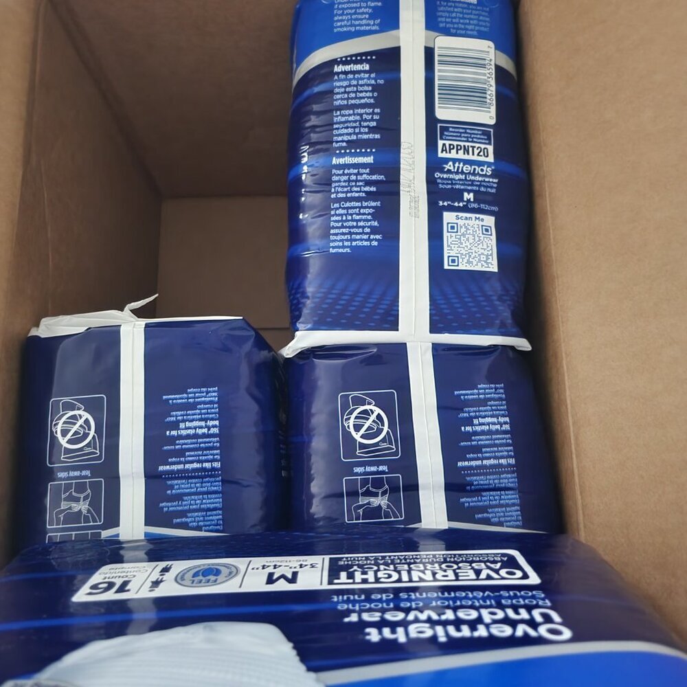Attends Unisex Adult Incontinence Pull Up On Underwear Diapers, Heavy, M 2 packs - Picture 6 of 7